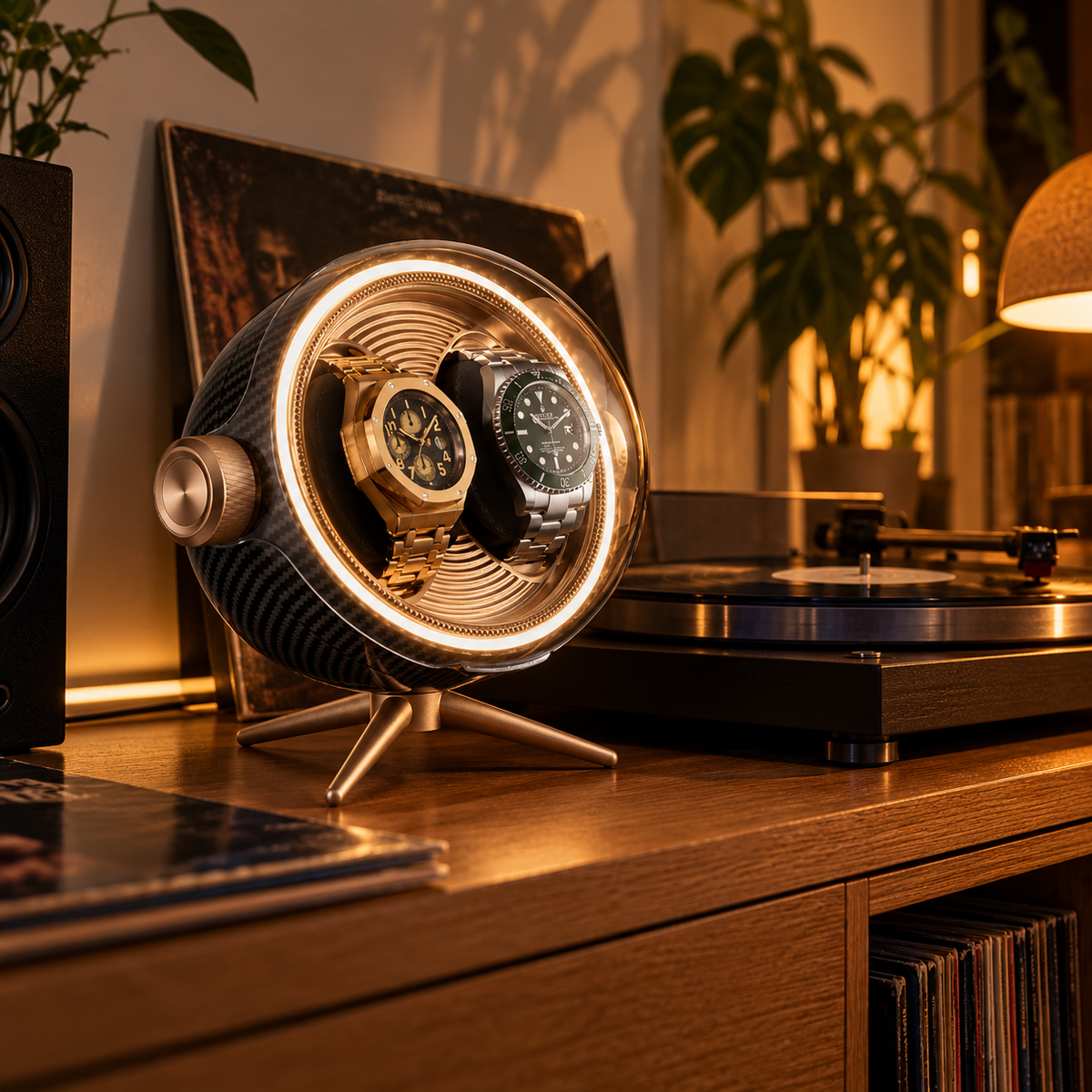 Remontoir de Montre Orbite Duo Carbone