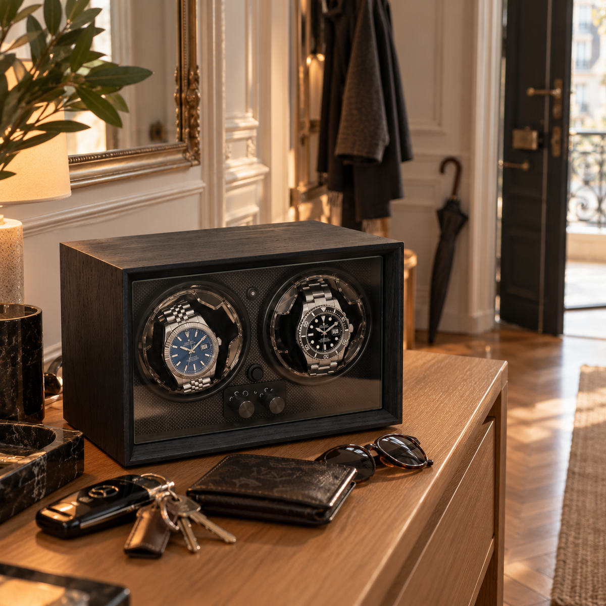 Remontoir de Montre Duo Ardoise & Carbone