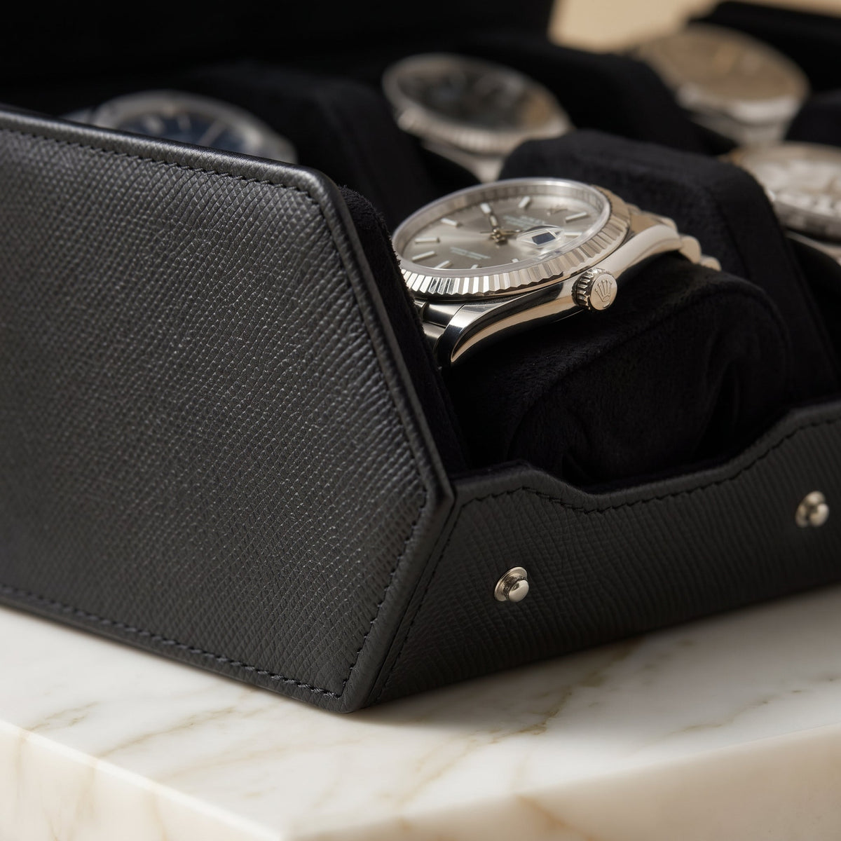 Coffret de Montres Hexagonal 6 Noir Onyx