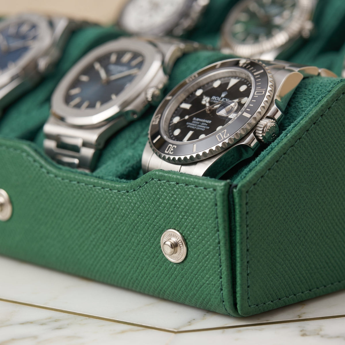 Coffret de Montres Hexagonal 8 Vert Impérial