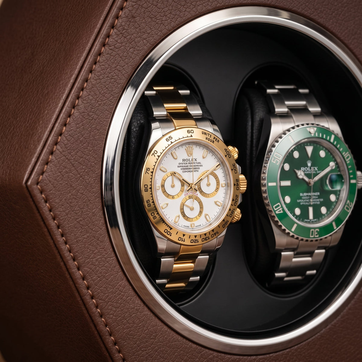 Remontoir de Montre Prisme Brun Moka