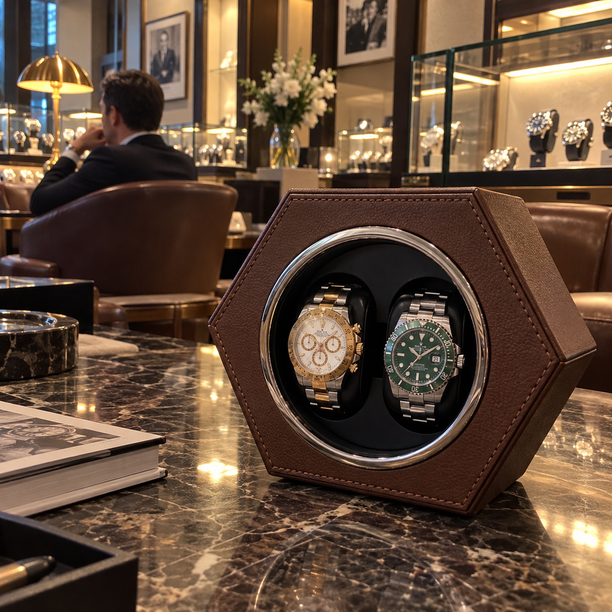 Remontoir de Montre Prisme Brun Moka