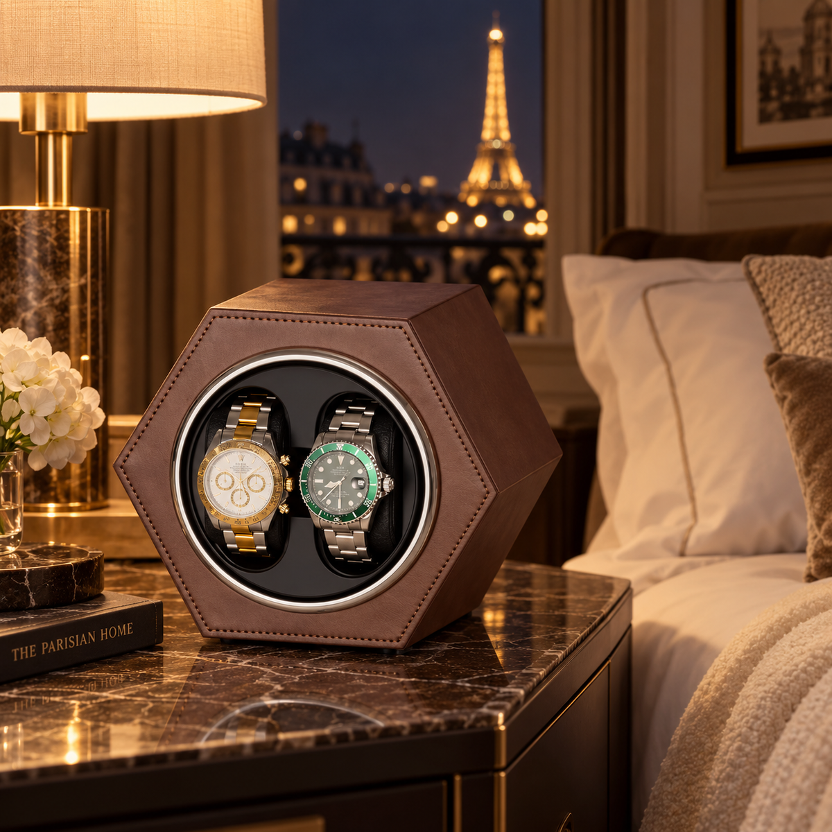 Remontoir de Montre Prisme Brun Moka