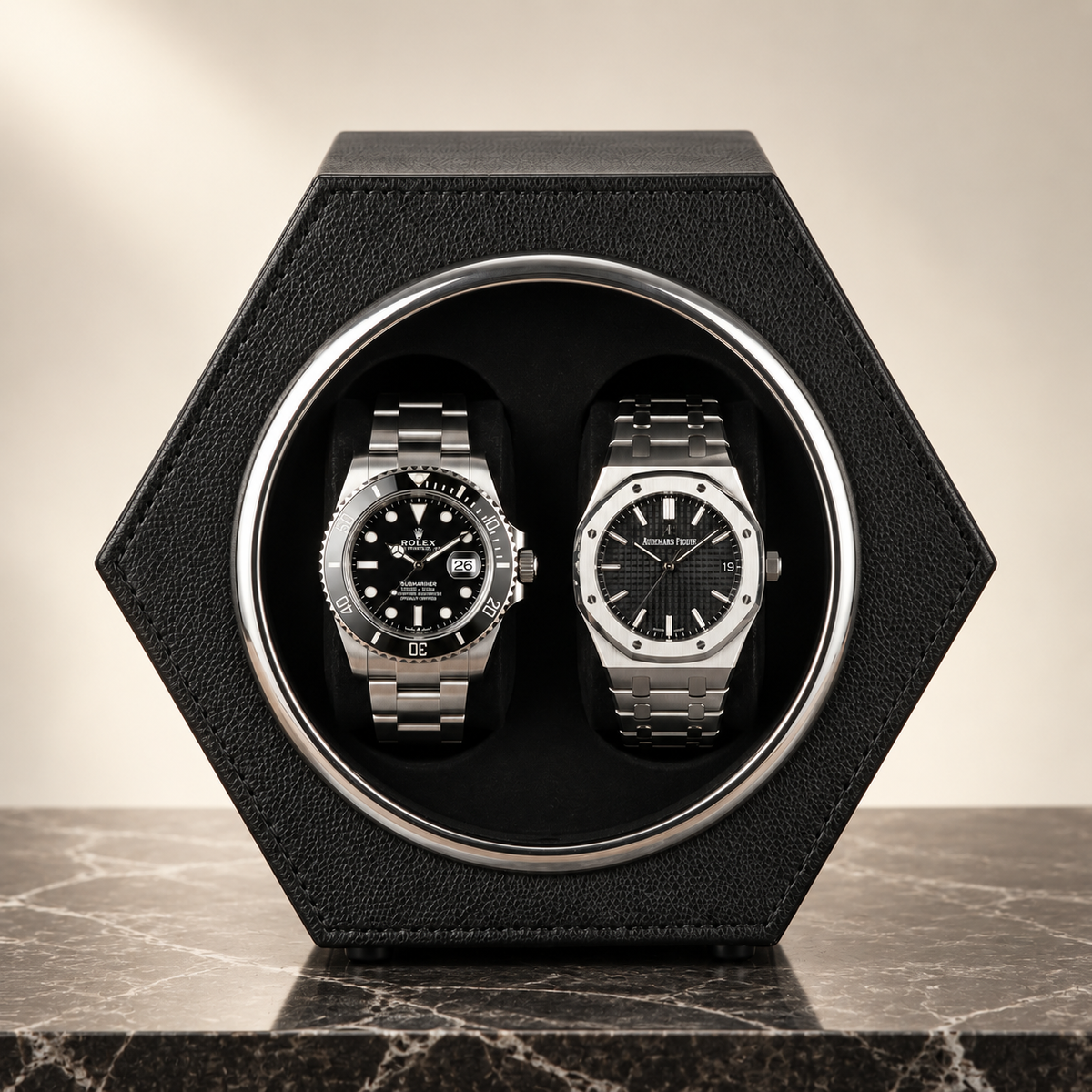 Remontoir de Montre Prisme Noir Onyx