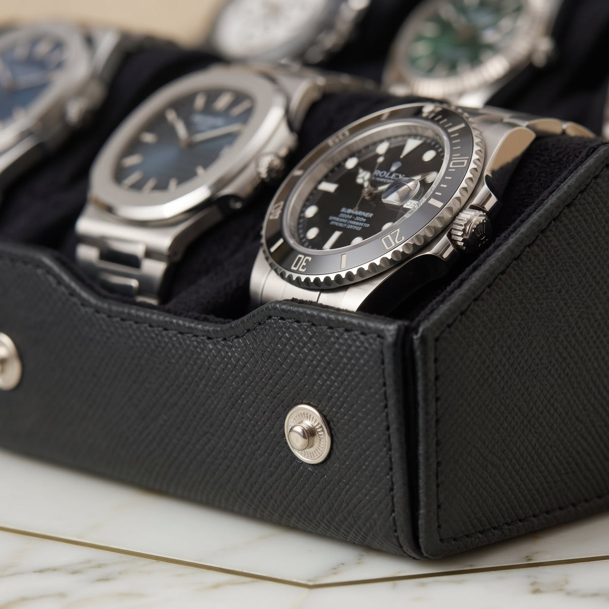 Coffret de Montres Hexagonal 8 Noir Onyx