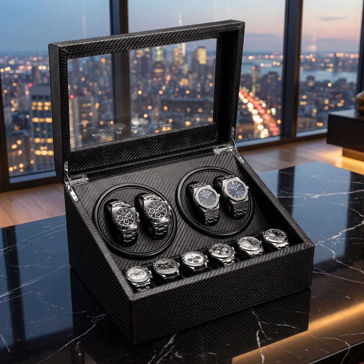 Remontoir de Montre Master 10 Carbone Ardoise