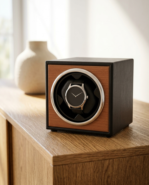 Remontoir 1 montre automatique bois – Genèse Chêne