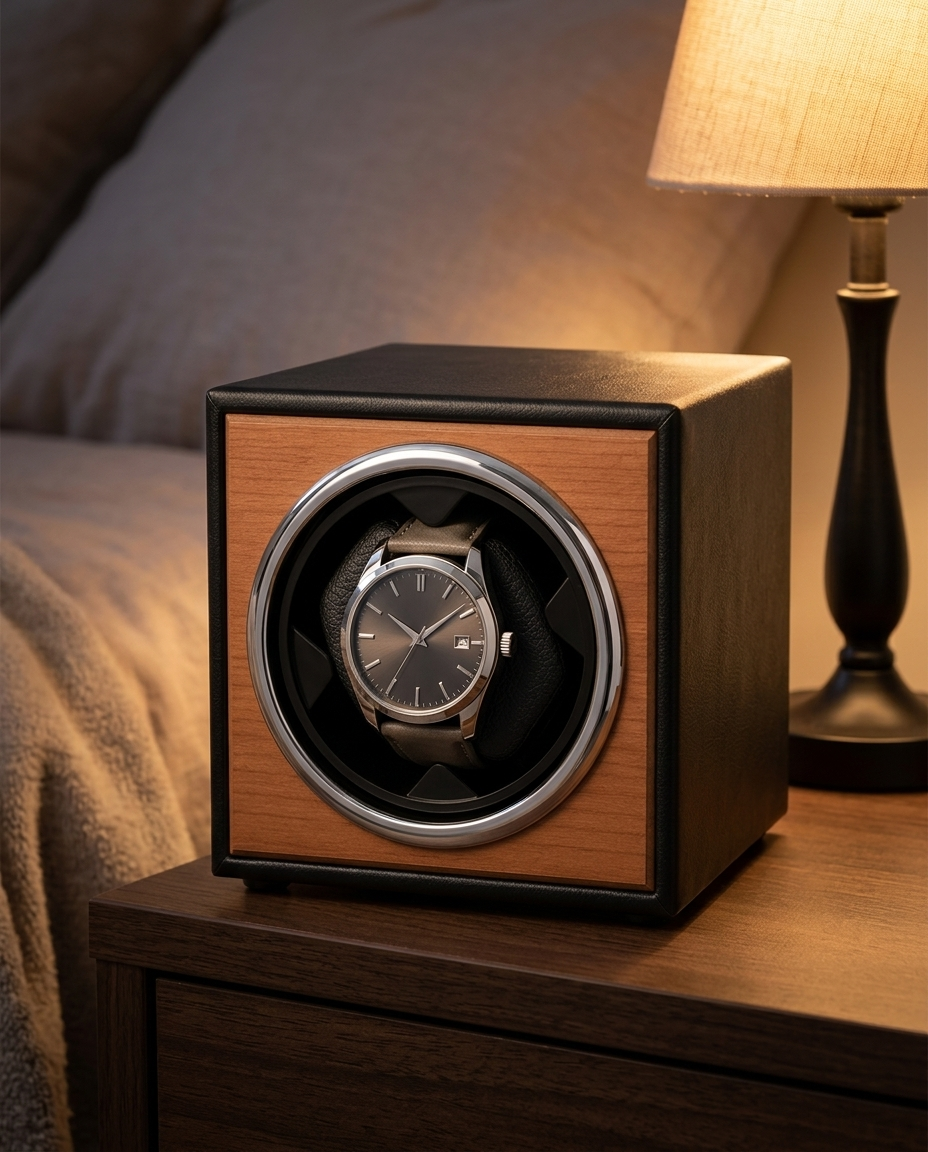 Remontoir 1 montre automatique bois – Genèse Chêne