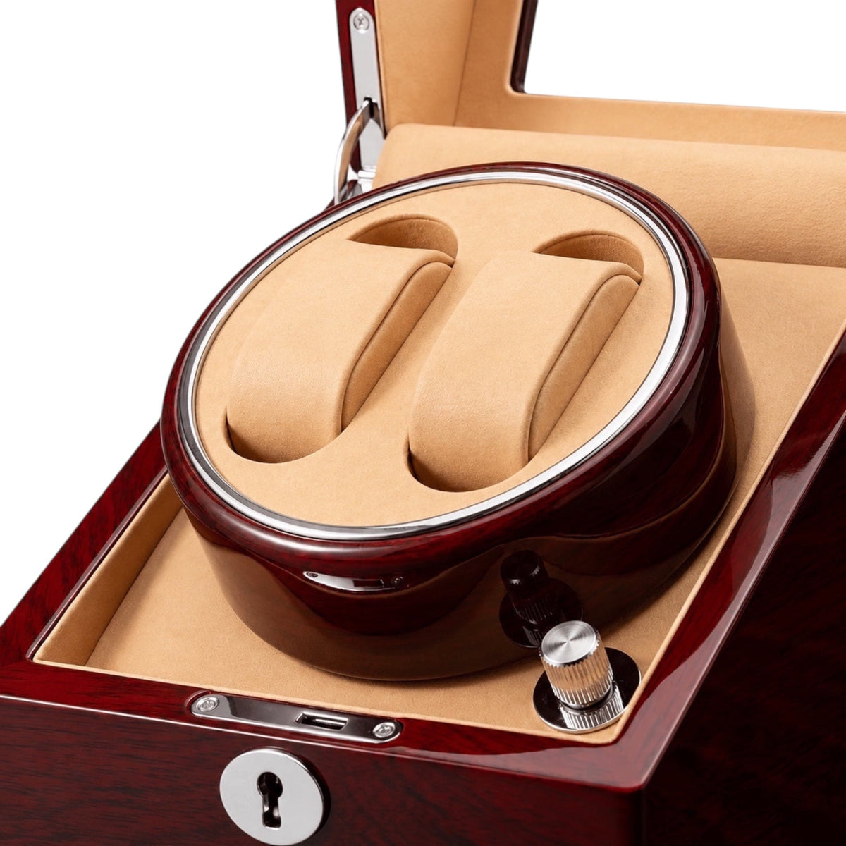 Remontoir 2 montres automatiques bois et métal – Gémeaux